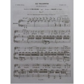 MARIÉ Le Vagabond Chant Piano ca1840