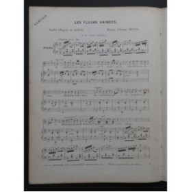 ARNAUD Étienne Les fleurs animées Chant Piano ca1840