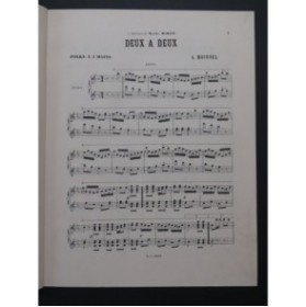 BOISSEL L. Deux à Deux Polka Piano 4 mains ca1902