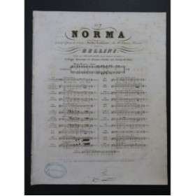 BELLINI Vincenzo Norma No 7 Chant Piano ca1840