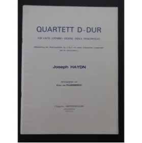 HAYDN Joseph Quartett D Dur Luth ou Guitare Violon Alto Violoncelle