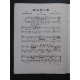 ALWENS Charles Roses et Lilas No 1 Valse de Salon Piano 1864