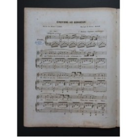 MASSÉ Victor Croyons au Bonheur Nanteuil Chant Piano ca1840