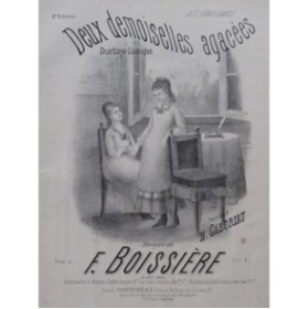 BOISSIÈRE Frédéric Deux demoiselles agacées Chant Piano ca1870