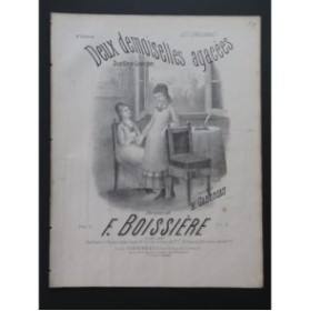 BOISSIÈRE Frédéric Deux demoiselles agacées Chant Piano ca1870