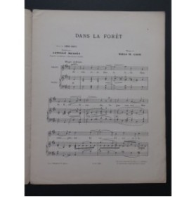 GADE Niels W. Dans la forêt Chant Piano ca1896