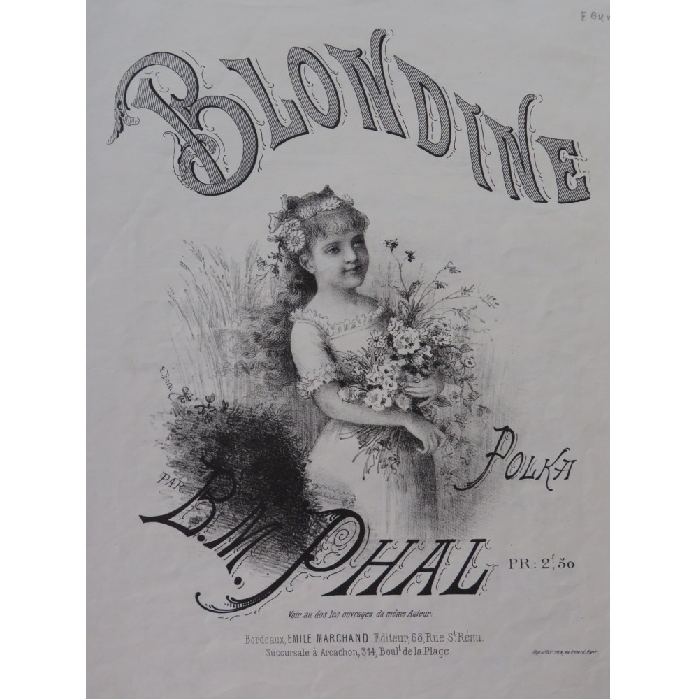 PHAL B. M. Blondine Piano ca1880