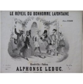 LEDUC Alphonse Le réveil du Bonhomme Lafontaine Piano ca1850