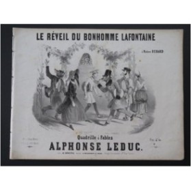LEDUC Alphonse Le réveil du Bonhomme Lafontaine Piano ca1850
