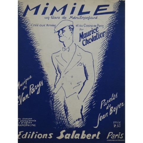 PARYS Georges Van Mimile Chant Piano 1939