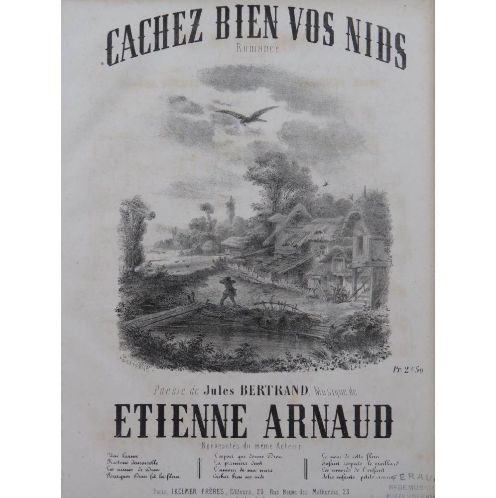 ARNAUD Étienne Cachez bien vos nids Chant Piano ca1859