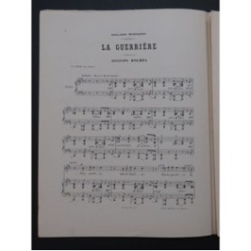 HOLMÈS Augusta La Guerrière Chant Piano 1892