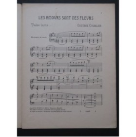 GOUBLIER Gustave Les Amours sont des Fleurs Piano 1909