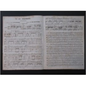 BLANCHARD A. Fi le Gourmand Chant Piano ca1860