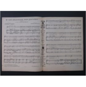 MESSAGER André C'est charmant, très parisien Chant Piano 1928