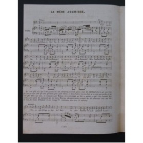 PARIZOT Victor La mère Jocrisse Chant Piano ca1845