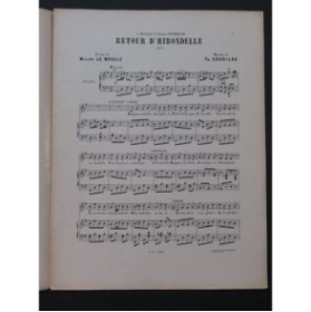 SOURILAS Th. Retour d'Hirondelle Chant Piano
