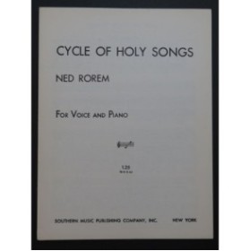 ROREM Ned Cycle of Holy Songs Chant Piano 1955