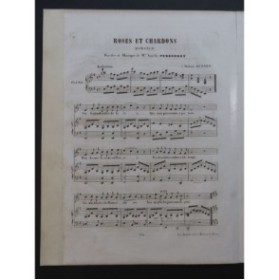 PERRONNET Amélie Roses et Chardons Chant Piano ca1860