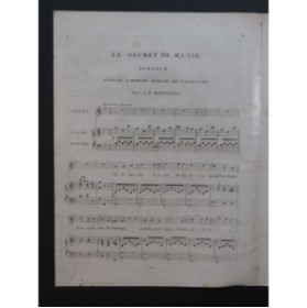 ROUCOURT Jean-Baptiste Le Secret de ma Vie Chant Piano ou Harpe ca1820