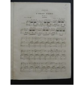 GRÉTRY André L'Amant Jaloux Chant Piano ca1840