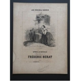 BÉRAT Frédéric Après la Bataille Chant Piano ca1840