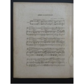 BÉRAT Frédéric Après la Bataille Chant Piano ca1840