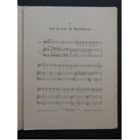 HÜE Georges Sur la Tour de Montlhéry Chant Piano 1912