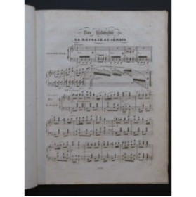 HERZ Henri Pas Redoublé de La Révolte au Sérail Piano ca1830