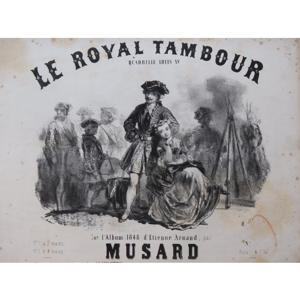 MUSARD Le Royal Tambour Piano Tambour ca1850