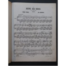 GODFREY Charles La Reine des Roses Piano ca1870