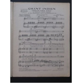FRIML Rudolf Chant Indien Chant Piano 1925