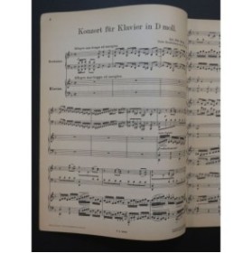 BACH J. S. Busoni Klavier Konzert D moll 2 Pianos 4 mains ﻿