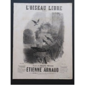 ARNAUD Étienne L'Oiseau Libre Nanteuil Chant Piano ca1860