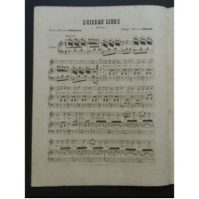 ARNAUD Étienne L'Oiseau Libre Nanteuil Chant Piano ca1860