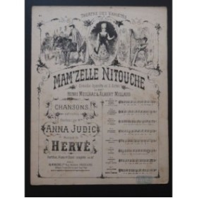 HERVÉ Mam'zelle Nitouche No 1 Le Soldat de Plomb Chant Piano 1883