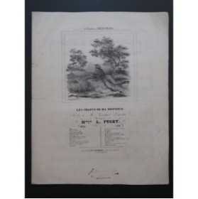 PUGET Loïsa Les Chants de ma Provence Chant Piano 1838