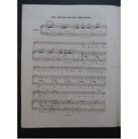 PUGET Loïsa Les Chants de ma Provence Chant Piano 1838