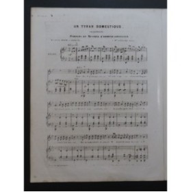 LHUILLIER Edmond Un Tyran Domestique Chant Piano ca1850