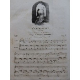 LABARRE Théodore L'Enfantelet Chant Piano ca1830
