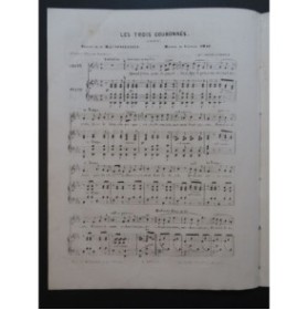 AMAT Léopold Les trois couronnes Chant Piano ca1840
