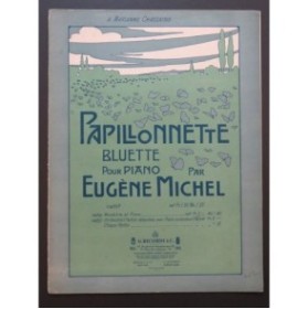 MICHEL Eugène Papillonnette Mandoline Piano 1901