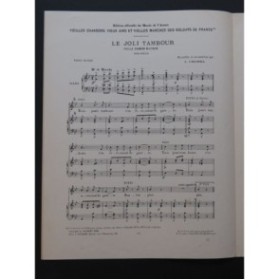 CHOMEL L. Le Joli Tambour Chant Piano 1911