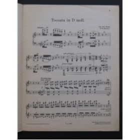 BACH J. S. BUSONI Orgel Toccata Ré mineur Piano