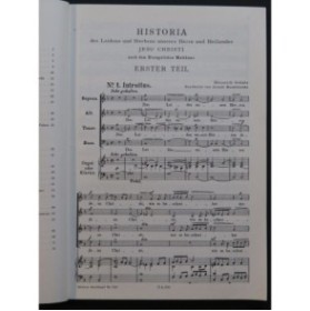 SCHUTZ Heinrich Matthäus Passion Chant Orgue