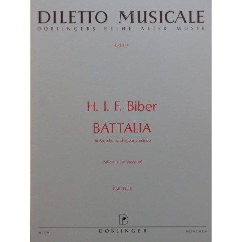 BIBER H. I. F. Battalia Orchestre Cordes 1971
