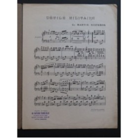 SISTERON Ch. Martin Défilé Militaire Jean et Pierre Navarre Piano ca1918