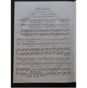 PANSERON Auguste Ma Nacelle Chant Piano ca1830
