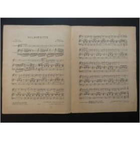PAANS W. J. Silhouette Chant Piano 1922