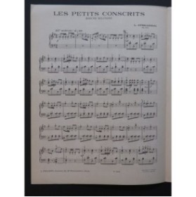 STREABBOG Louis Les Petits Conscrits Piano 1954